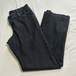 Lee Modern Series Curvy Fit Straight Leg Jeans Charcoal Gray Size 6 Medium‎